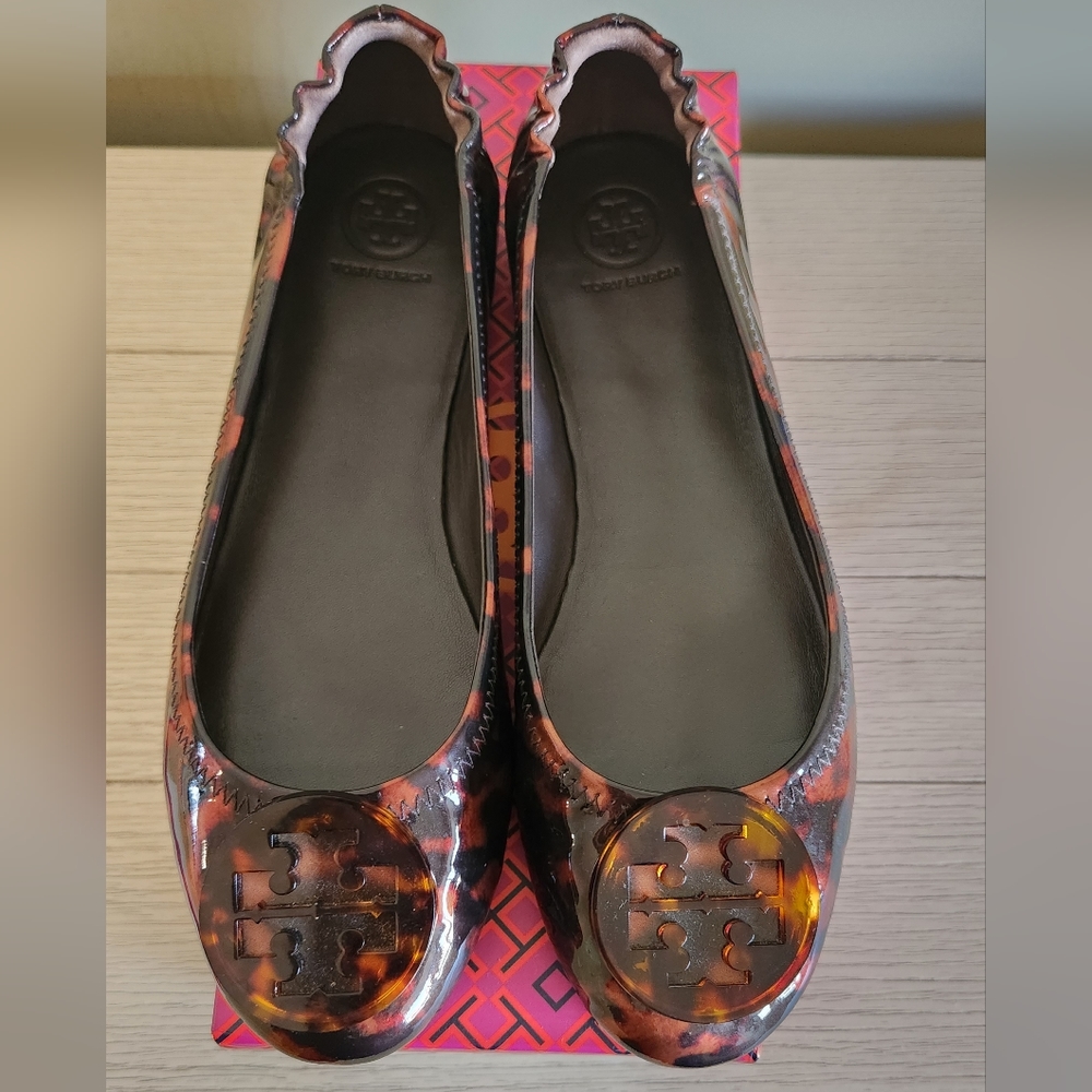 Tory Burch Minnie Travel Ballet Flats w/Logo